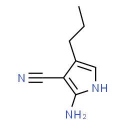 1H-Pyrrole-3-carbonitrile,2-amino-4-propyl-(9CI)结构式