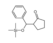 2-[phenyl(trimethylsilyloxy)methyl]cyclopentan-1-one Structure