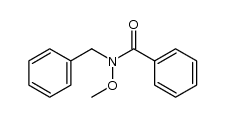 N-methoxy-N-(phenylmethyl)benzamide Structure