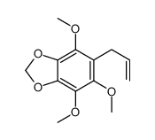 4,5,7-trimethoxy-6-prop-2-enyl-1,3-benzodioxole结构式