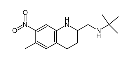 2-tert-Butylaminomethyl-6-methyl-7-nitro-1,2,3,4-tetrahydrochinolin结构式
