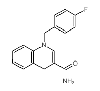 3-Quinolinecarboxamide,1-[(4-fluorophenyl)methyl]-1,4-dihydro-结构式