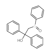 Benzenemethanol, a-phenyl-a-[(phenylsulfinyl)methyl]- structure