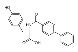 (2S)-3-(4-hydroxyphenyl)-2-[(4-phenylbenzoyl)amino]propanoic acid Structure