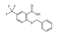 2-benzylsulfanyl-5-(trifluoromethyl)benzoic acid Structure