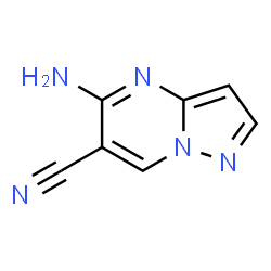 Pyrazolo[1,5-a]pyrimidine-6-carbonitrile,5-amino- Structure