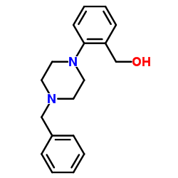 [2-(4-benzylpiperazino)phenyl]methanol structure