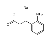 3-(2-aminophenyl)propionate sodium结构式