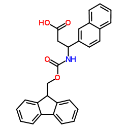 Fmoc-(R,S)-3-amino-3-(2-naphthyl)propionic acid Structure