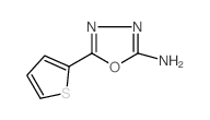 5-噻吩-2-基-1,3,4-噁二唑-2-胺结构式