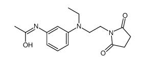 N-[3-[[(2,5-dioxo-1-pyrrolidinyl)ethyl]ethylamino]phenyl]acetamide结构式