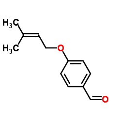 4-[(3-Methyl-2-buten-1-yl)oxy]benzaldehyde structure