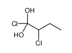 1,2-dichlorobutane-1,1-diol结构式