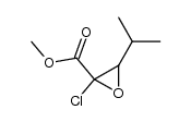 methyl 2-chloro-3-isopropyloxirane-2-carboxylate结构式