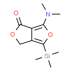 1H,3H-Furo[3,4-c]furan-1-one,6-(dimethylamino)-4-(trimethylsilyl)- picture