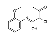 2-chloro-N-(2-methoxyphenyl)-3-oxobutanamide Structure