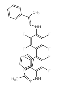 Ethanone, 1-phenyl-,(2,2',3,3',5,5',6,6'-octafluoro[1,1'-biphenyl]-4,4'-diyl)dihydrazone (9CI) Structure