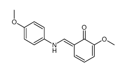 2-methoxy-6-[(4-methoxyanilino)methylidene]cyclohexa-2,4-dien-1-one Structure