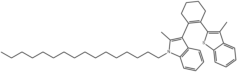 1-hexadecyl-2-methyl-3-[2-(3-methyl-benzo[b]thiophen-2-yl)-cyclohex-1-enyl]-1h-indole结构式