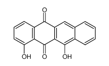 1,11-dihydroxy-5,12-naphthacenequinone结构式