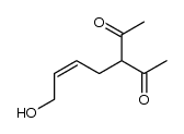 3-(4-hydroxy-2-butenyl)-2,4-pentadione Structure