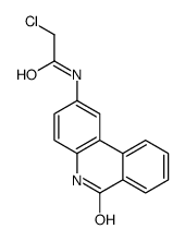 2-chloro-N-(6-oxo-5H-phenanthridin-2-yl)acetamide Structure