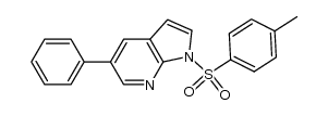 1-[(4-methylphenyl)sulfonyl]-5-phenyl-1H-pyrrolo[2,3-b]pyridine结构式