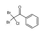 2,2-dibromo-2-chloro-1-phenylethan-1-one结构式