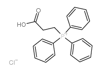 Phosphonium,(2-carboxyethyl)triphenyl-, chloride (1:1) structure