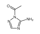 1-acetyl-5-amino-1H-[1,2,4]triazole结构式