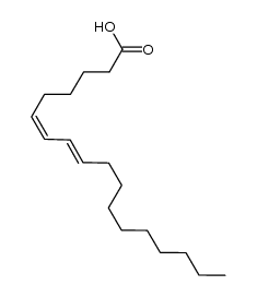(6Z,8E)-octadeca-6,8-dienoic acid结构式