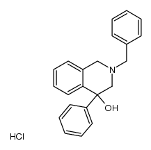 2-benzyl-4-phenyl-1,2,3,4-tetrahydroisoquinolin-4-ol hydrochloride Structure