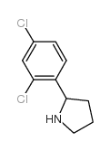 2-(2,4-二氯苯基)吡咯烷结构式
