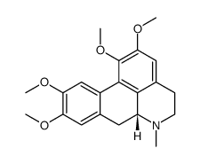 (R)-5,6,6a,7-tetrahydro-1,2,9,10-tetramethoxy-6-methyl-4H-dibenzo[de,g]quinoline结构式