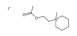 2-(1-methylpiperidin-1-ium-1-yl)ethyl acetate,iodide Structure