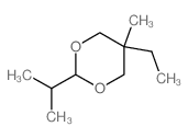 5-ethyl-5-methyl-2-propan-2-yl-1,3-dioxane Structure