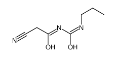 2-cyano-N-[(propylamino)carbonyl]acetamide Structure