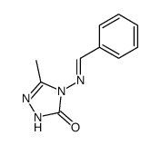 5-methyl-4-{[phenylmethylene]amino}-2,4-dihydro-3H-1,2,4-triazol-3-one结构式