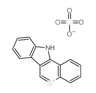 Perchloric acid compound with 11H-5lambda~4~-thiochromeno[4,3-b]indole (1:1) Structure