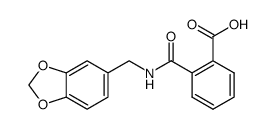 2-((benzo[d][1,3]dioxol-5-ylmethyl)carbamoyl)benzoic acid结构式