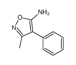 3-甲基-4-苯基异噁唑-5-胺结构式