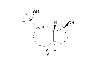 4β,12-Dihydroxyguaian-6,10-diene结构式