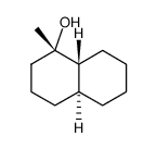 1β-Methyl-4aα,8aβ-decahydronaphth-1α-ol Structure