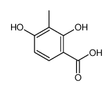 2,4-dihydroxy-3-methylbenzoic acid结构式