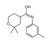 2H-Pyran-4-carboxamide,tetrahydro-2,2-dimethyl-N-(3-methylphenyl)-(9CI) Structure