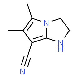 1H-Pyrrolo[1,2-a]imidazole-7-carbonitrile,2,3-dihydro-5,6-dimethyl-(9CI) structure