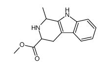 methyl 1-methyl-1,2,3,4-tetrahydro-β-carboline-3-carboxylate结构式