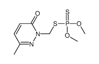 2-(dimethoxyphosphinothioylsulfanylmethyl)-6-methylpyridazin-3-one Structure