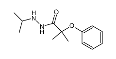 2-Methyl-2-phenoxy-propionic acid N'-isopropyl-hydrazide结构式