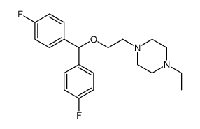 1-[2-[bis(4-fluorophenyl)methoxy]ethyl]-4-ethylpiperazine Structure